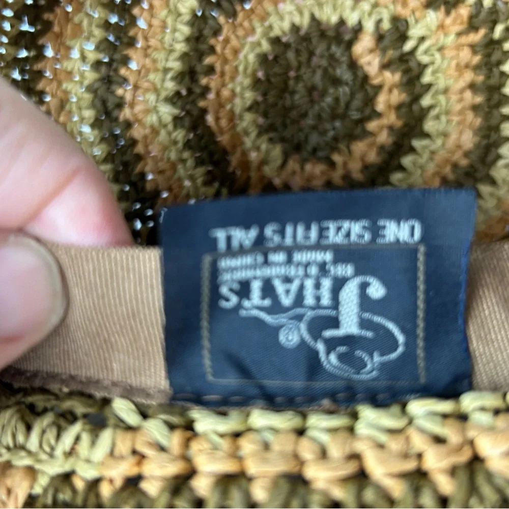 Jhats Beach Sun Floppy Straw Hat Neutral‎ Colors OSFA